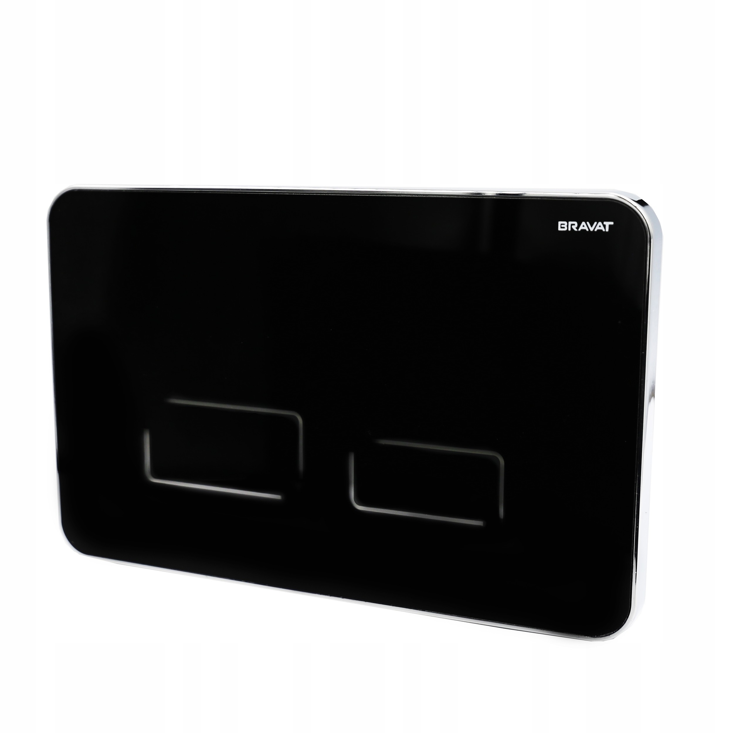 Przycisk dotykowy spłukujący Bravat SENSE czarny szklany