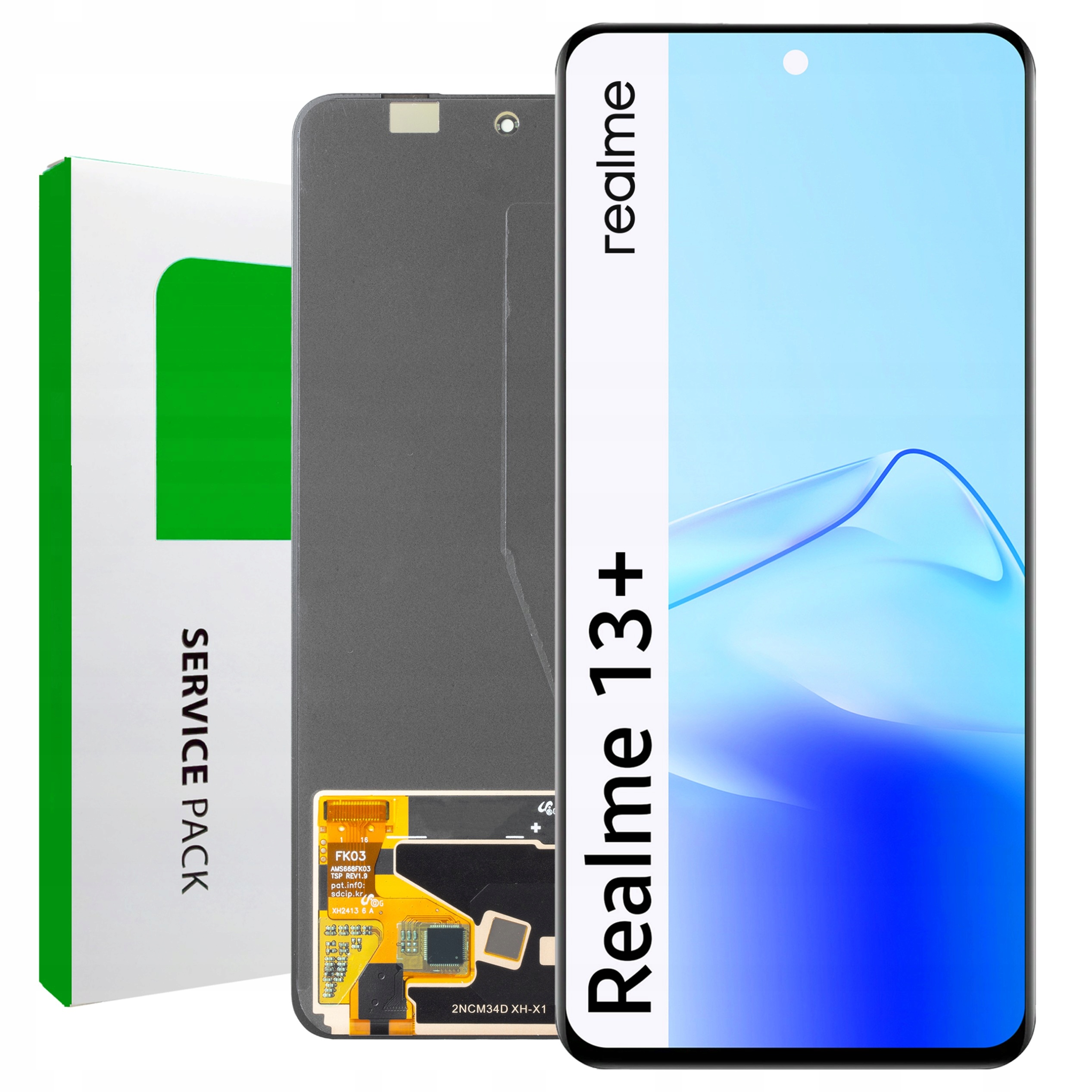 RMX5000 LCD Realme 13 Plus Service Pack Displej Matrica Originál Zila