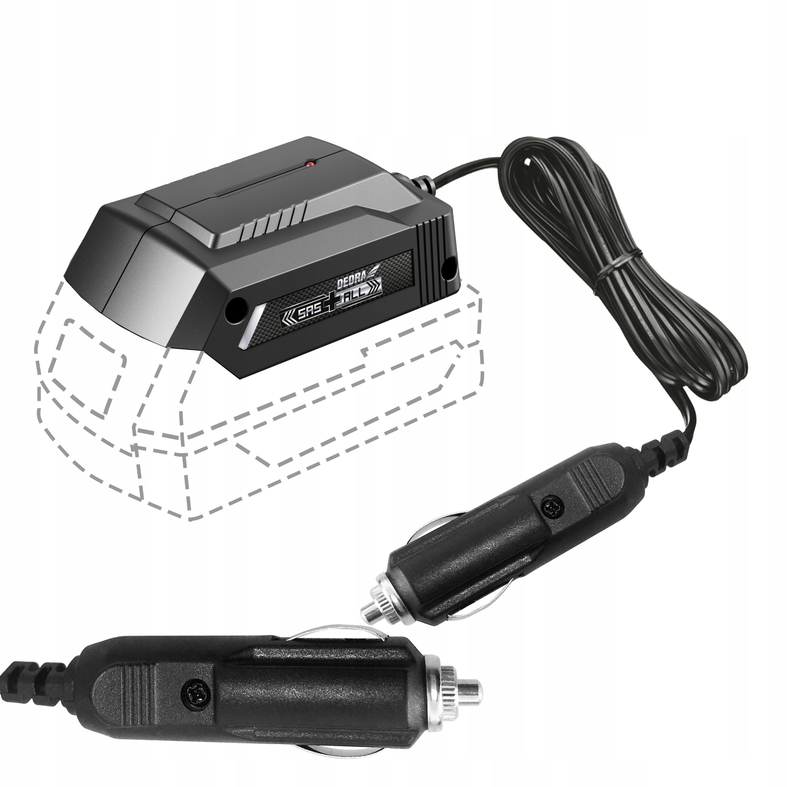 DEDRA АВТОМОБИЛЬНОЕ ЗАРЯДНОЕ УСТРОЙСТВО ДЛЯ АККУМУЛЯТОРОВ SAS+