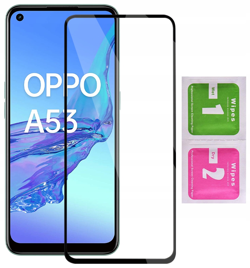 

Szkło 5D do Oppo A53 Full Glue Cały Ekran