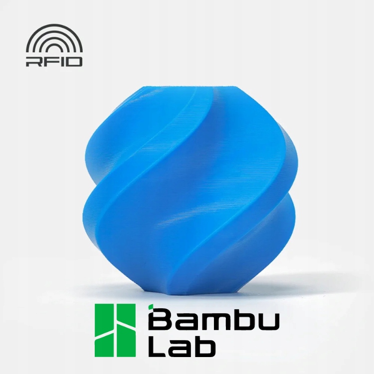 Filament Pla Bambu Lab Basic 1,75Mm 1Kg Niebieski Cyan Refill