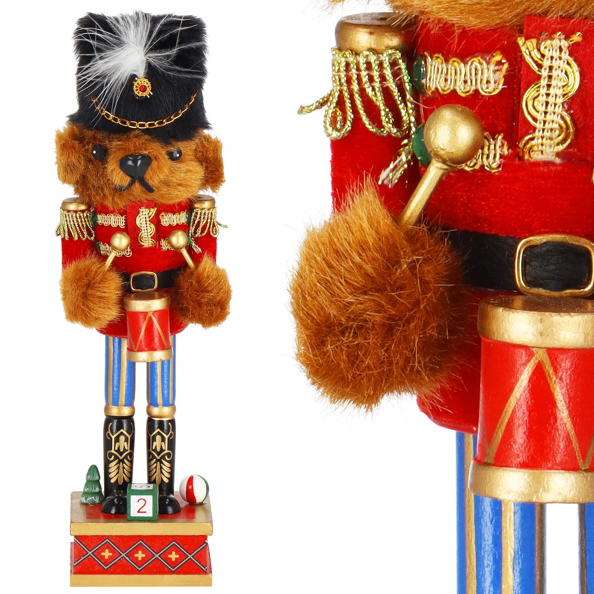 

Dziadek Do Orzechów Drewniany Figurka Miś