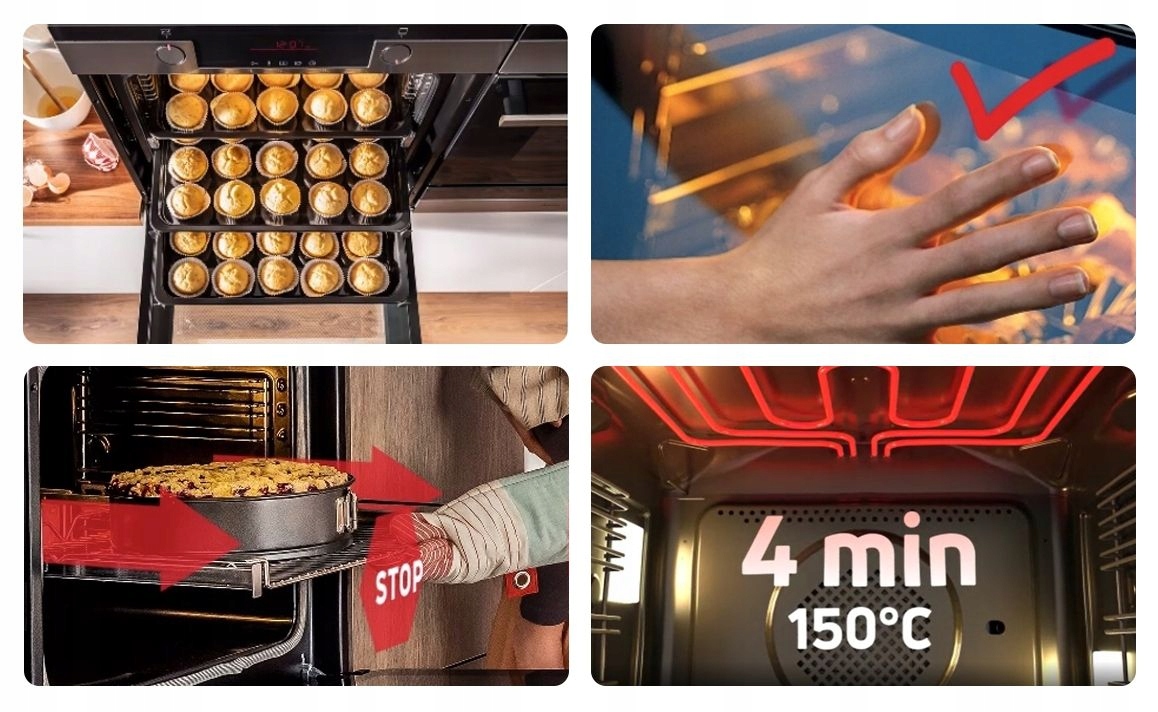 Zestaw AMICA AGD ES37517 + AMGB20E2GB + PI6501 + OMC6274B do zabudowy 4elem Marka Amica