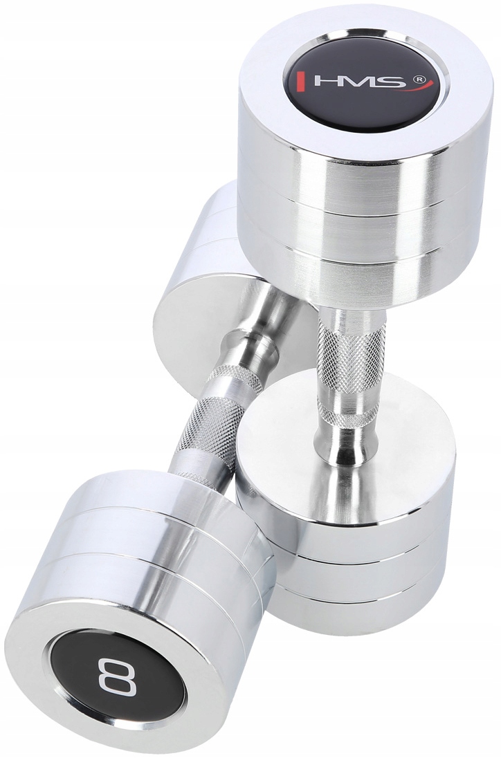 HANTLE CHROMOWANE DO TRENINGU FITNESS 2x 8KG HMS Marka HMS