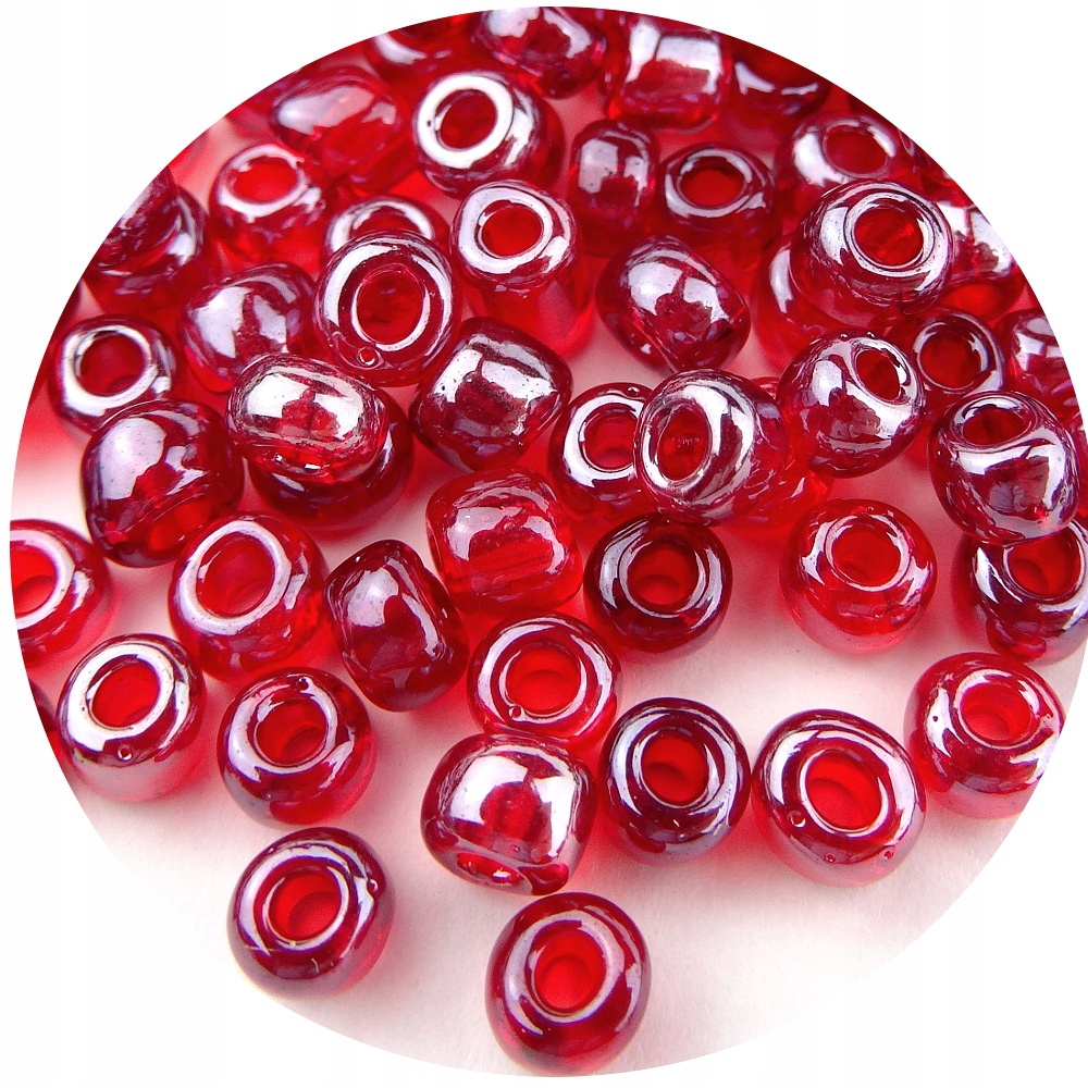 Koraliki szklane 4mm 500g Bordowe 6000szt 18136