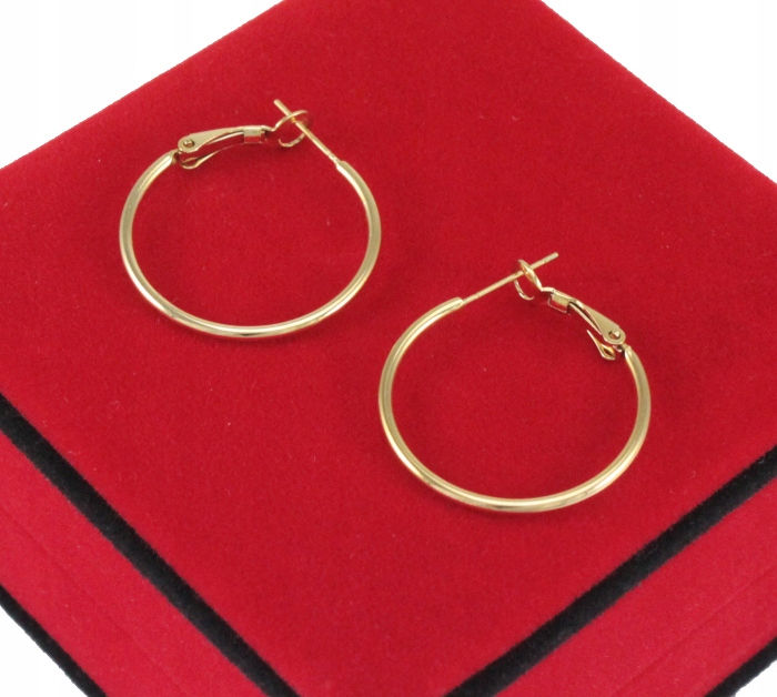 

Kolczyki Złote Kółka 30 mm Stal Chirurgiczna