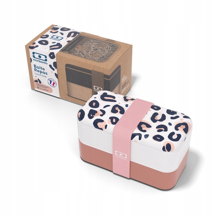 Lunchbox Monbento nádoba Leopard Pink termoska 1000 ml