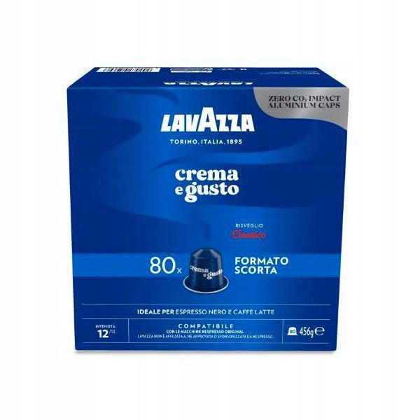Kapsułki z kawą do Nespresso Lavazza Espresso Crema E Gusto Classico 80 szt