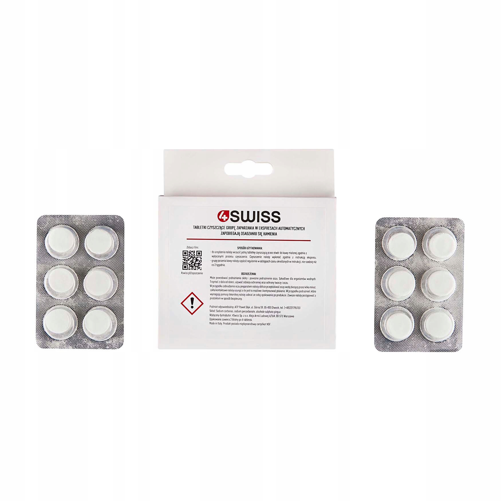 

Tabletki czyszczące 4Swiss blister 2 x 6 sztuk