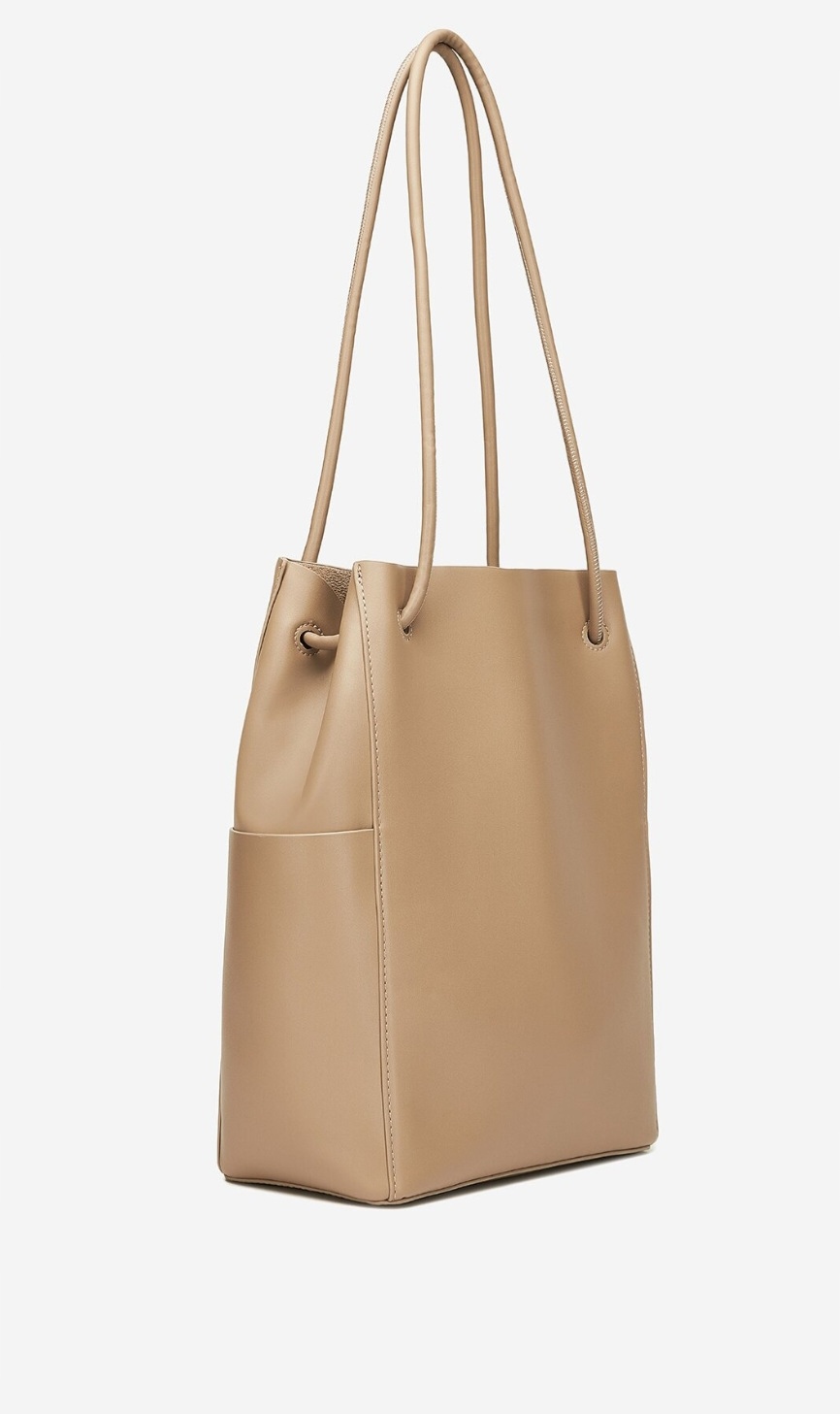 Bardzo modna beżowa klasyczna Gino Rossi Duża torebka na ramię