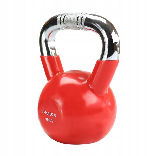 KETTLEBELL RED CHROM RADEŁKOWANY ŻELIWNY TRENINGOWY SOLIDNY 8KG HMS Kolor dominujący pomarańcze i czerwienie