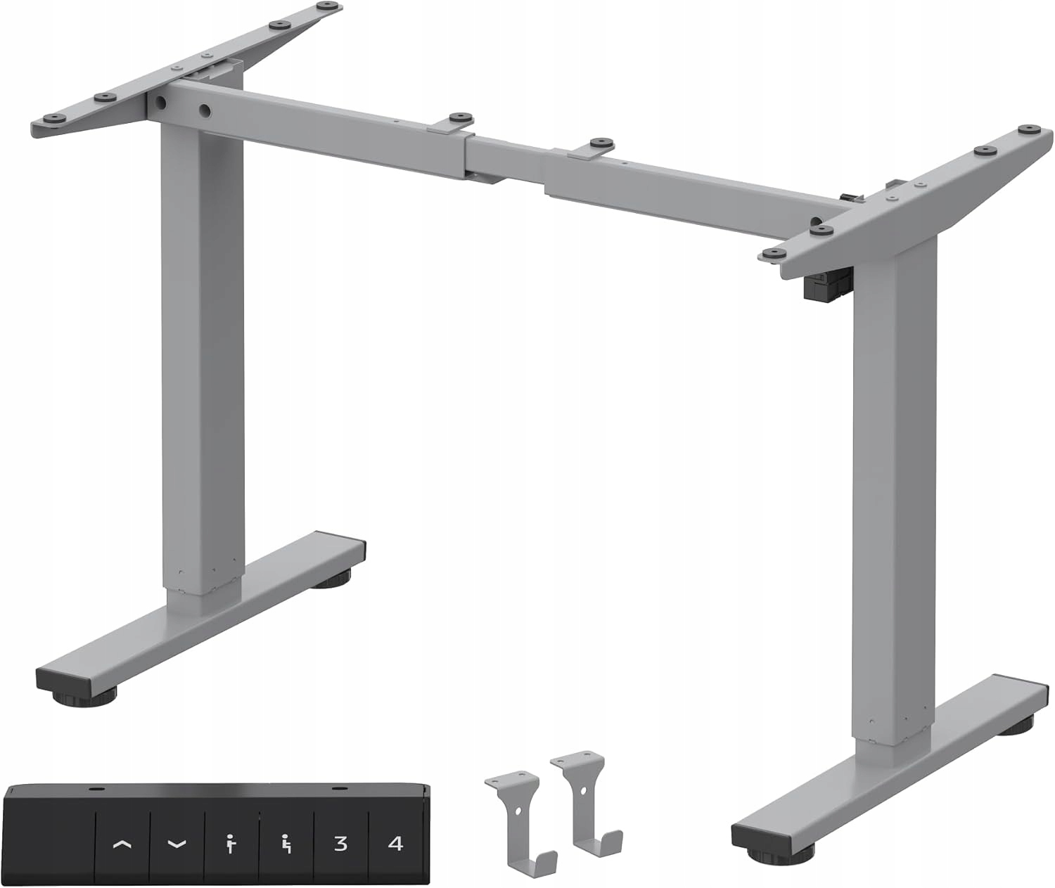 STELAŻ BIURKA REGULOWANY ELEKTRYCZNY FLEXISPOT EN1 SZARY 63 CM
