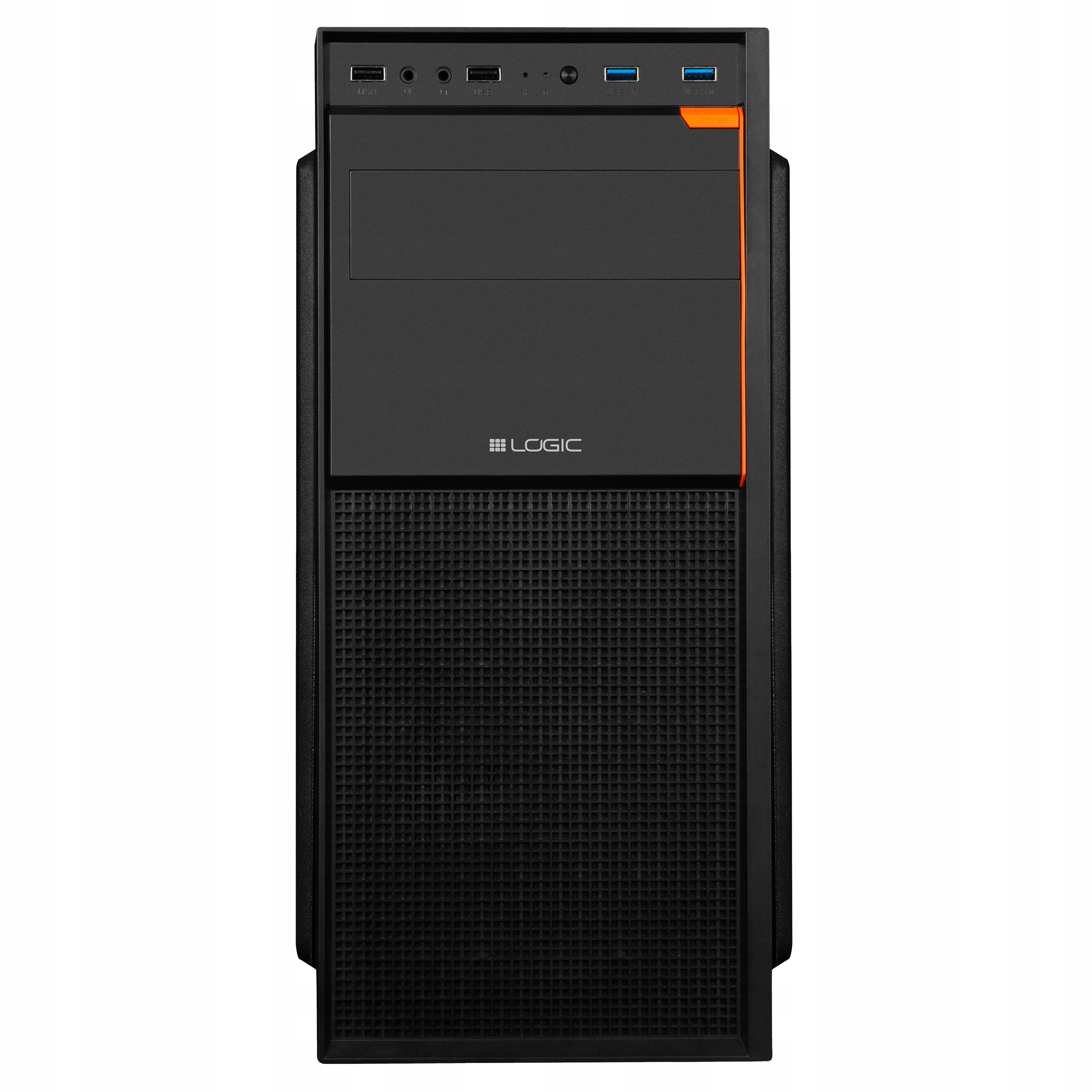 Obudowa komputerowa Logic J23 czarna Midi Tower Cztery złącza Usb na Panelu