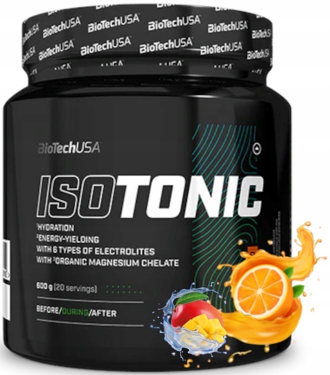 BioTechUSA IsoTonic 600g Pomarańcza Mango Węglowodany Izotonik