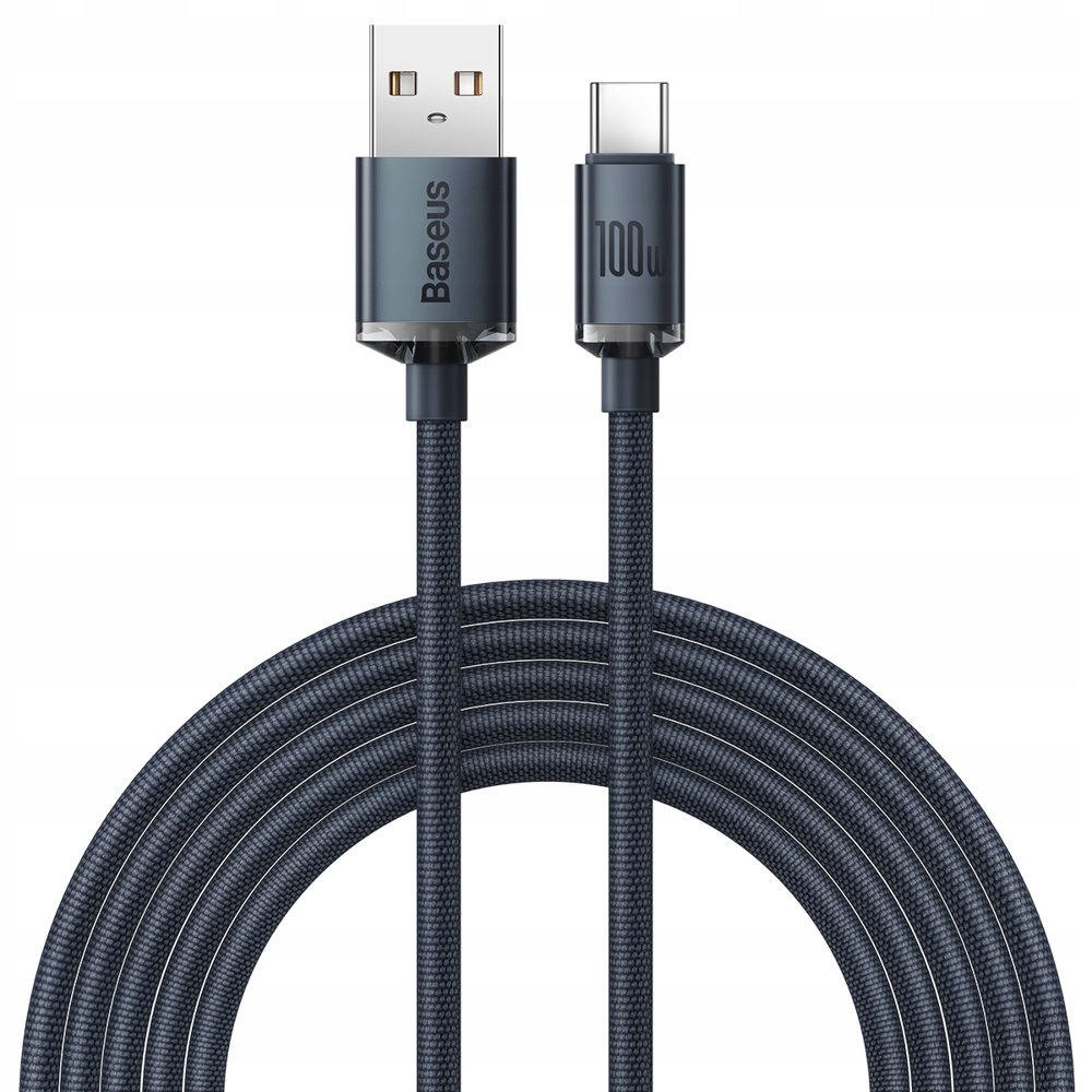 Kabel przewód do szybkiego ładowania i transferu danych Usb Usb-c 100W 2m c