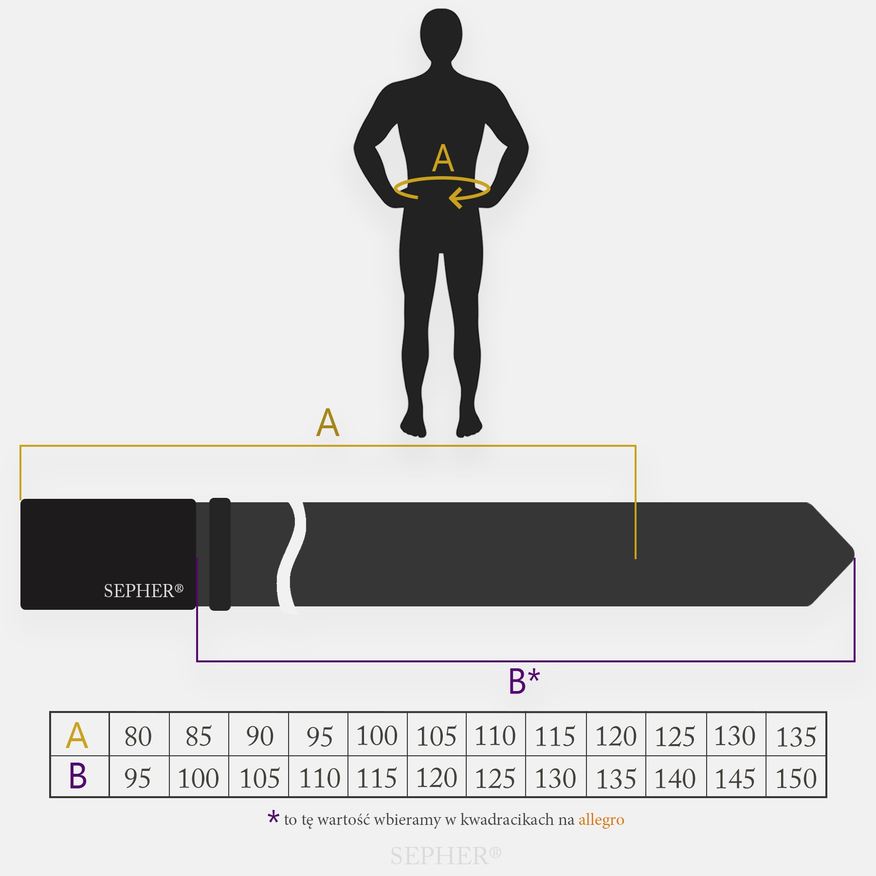 Pasek SKÓRZANY męski SEPHER CZARNY krokodyl wąż Materiał dominujący skóra naturalna