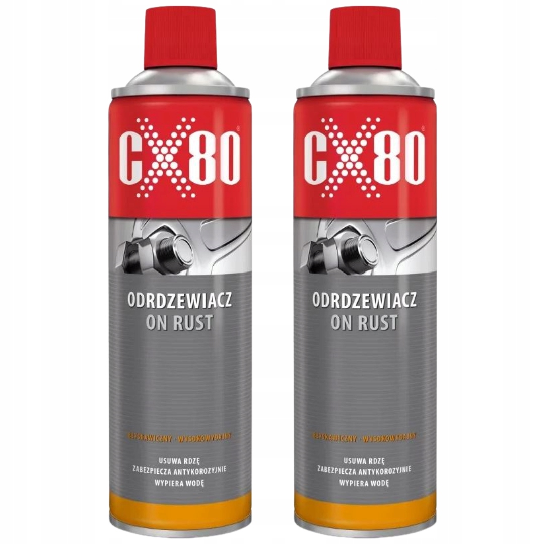 CX80 On Rust Odrdzewiacz śrub metalu w sprayu na rdzę antykorozyjny 0,5x2