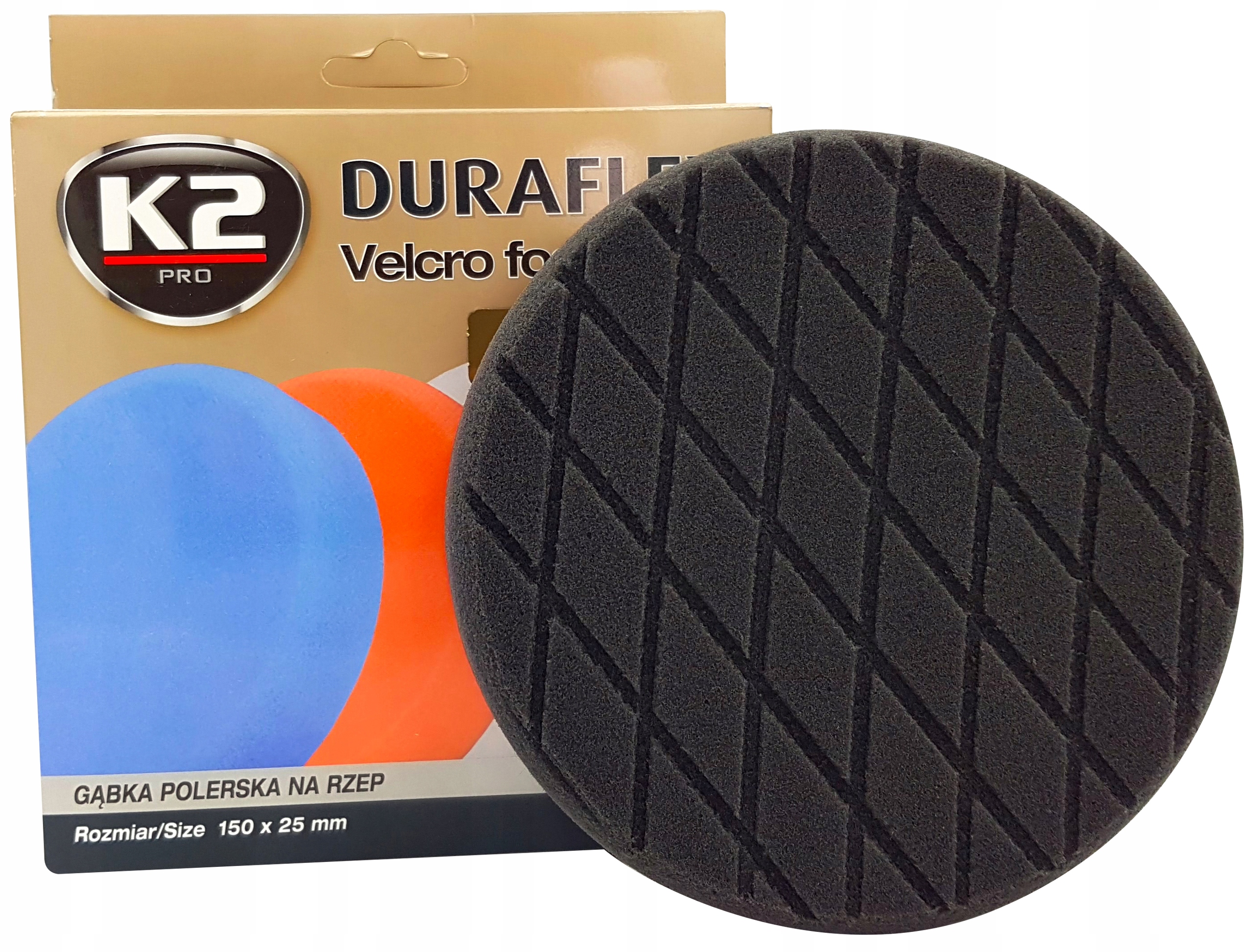 

K2 Duraflex Gąbka Polerska Wykończeniowa Czarna