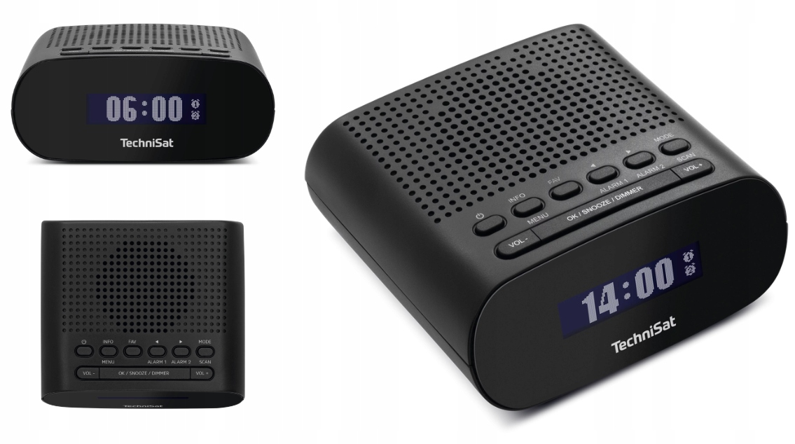 Kompaktní radiobudík TechniSat Techniradio 50 Dab+ Fm LCD Černý