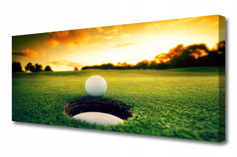 obraz na plátně Golfový míč Tráva Příroda 125x50
