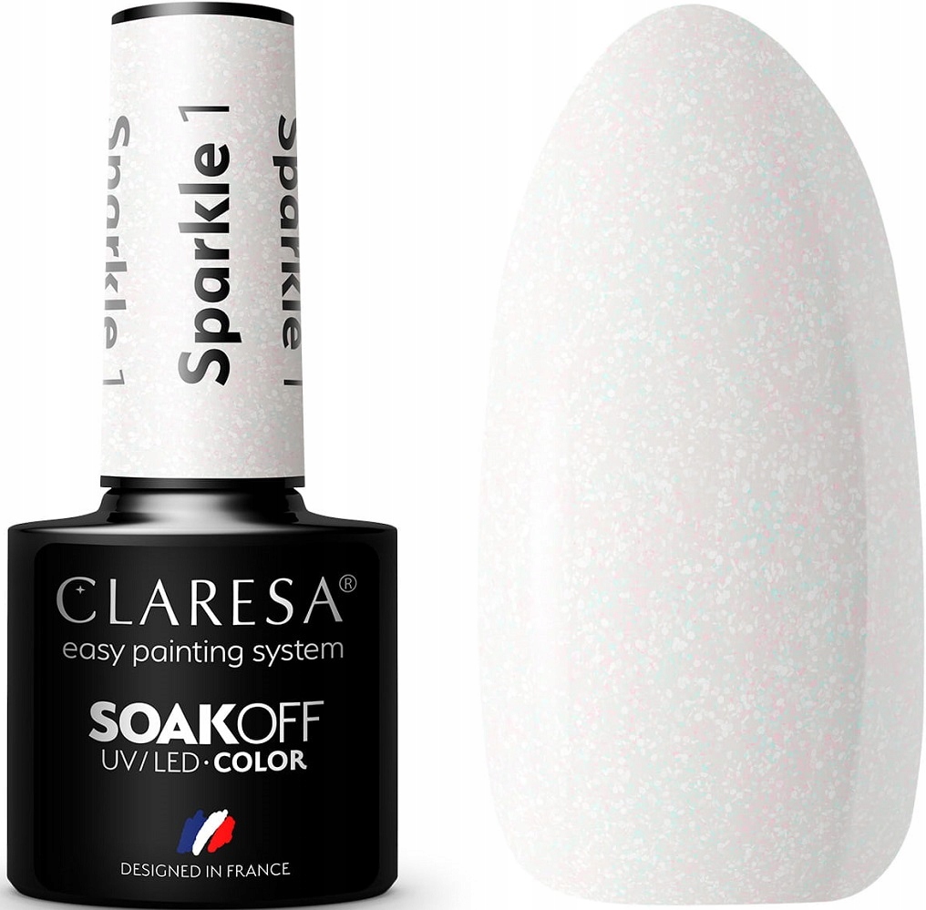 

Claresa Lakier Hybrydowy Sparkle 1 Drobinki Połysk