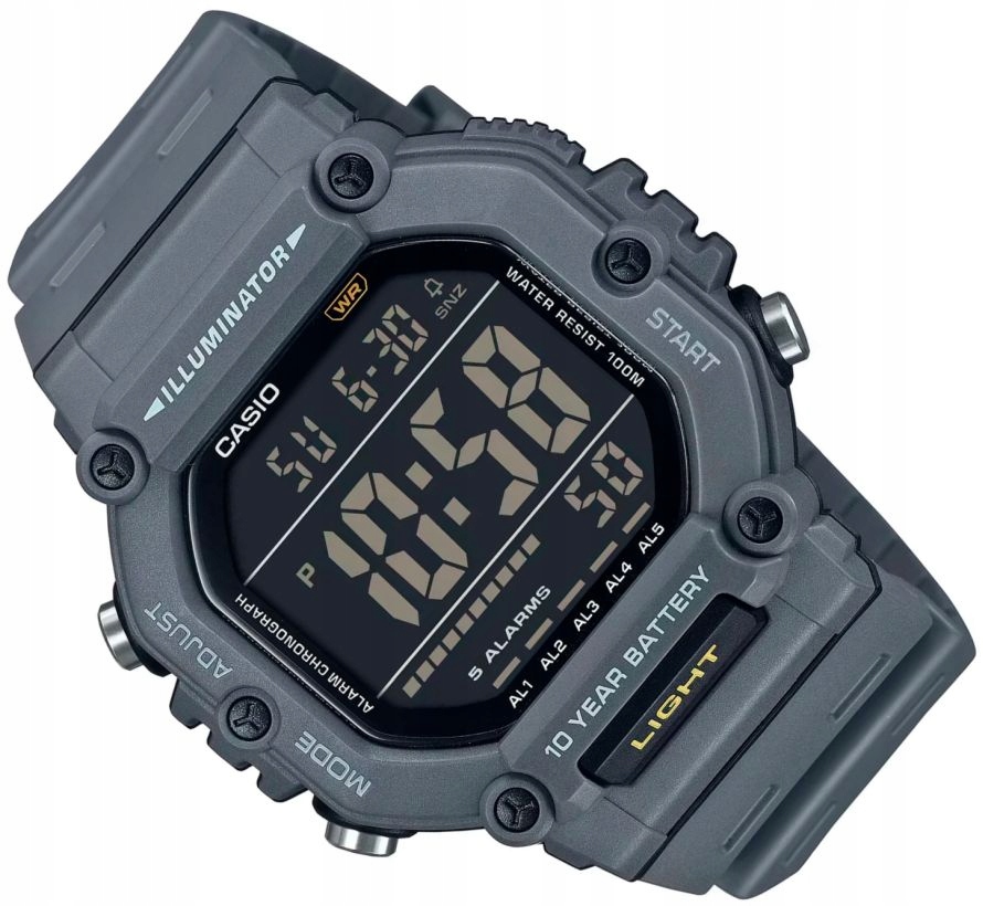 Mládežnické Digitální Hodinky AE-1600H-8BVEF WR100 Led 10 Let Baterie Box