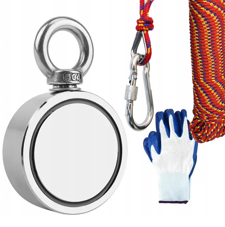 Magnet Neodymový 160 kg 60 držák Lano 20 m