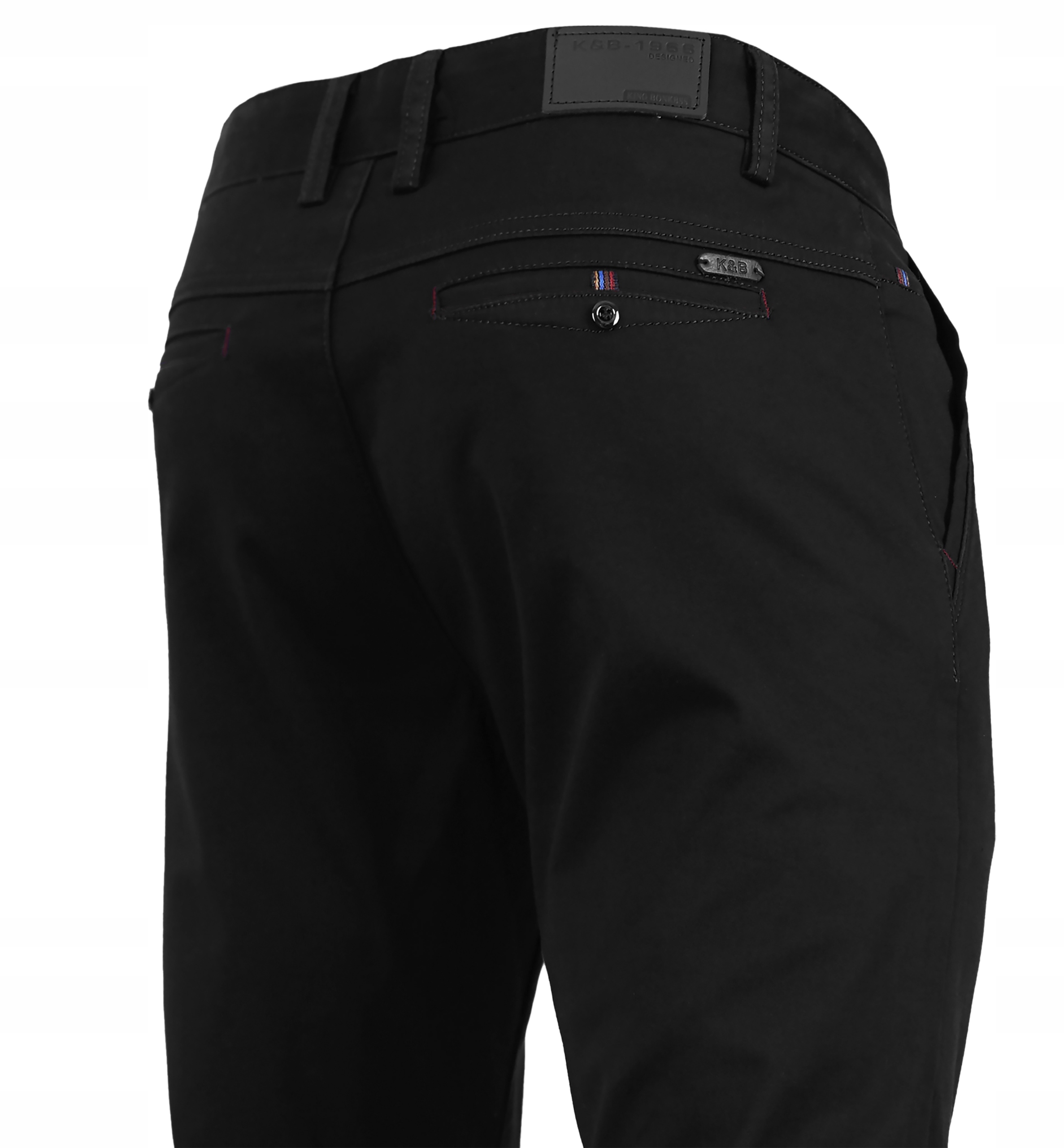 Spodnie męskie czarne wizytowe chino do koszuli W37 L30 98-104