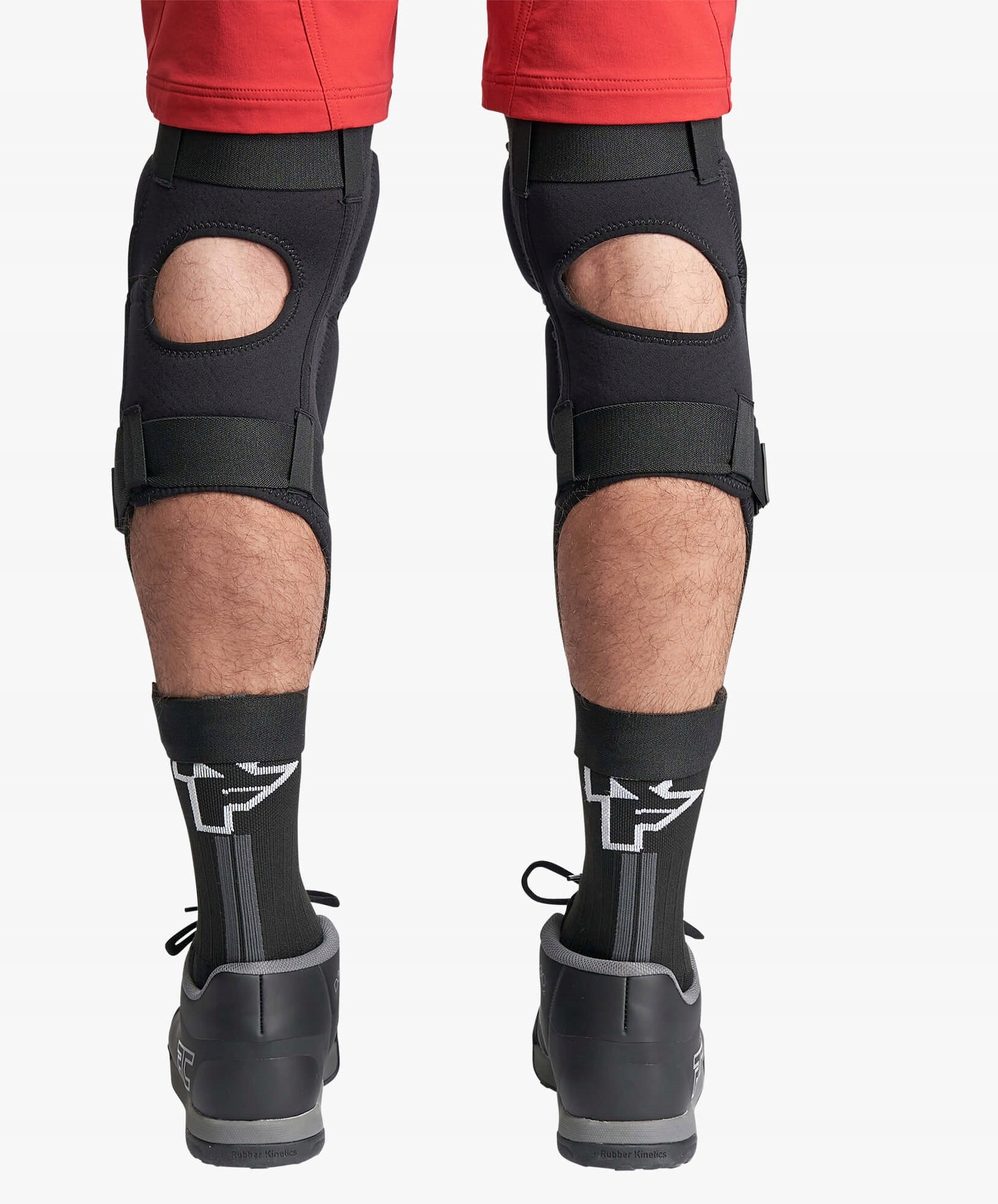 Ochraniacze na kolana nogi rowerowe nakolanniki RACE FACE Flank Leg M D3O Kolor czarny