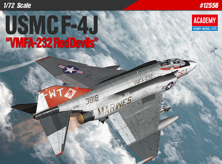 Academy 12556 Usmc F-4J Phantom II Red Devils 1:72