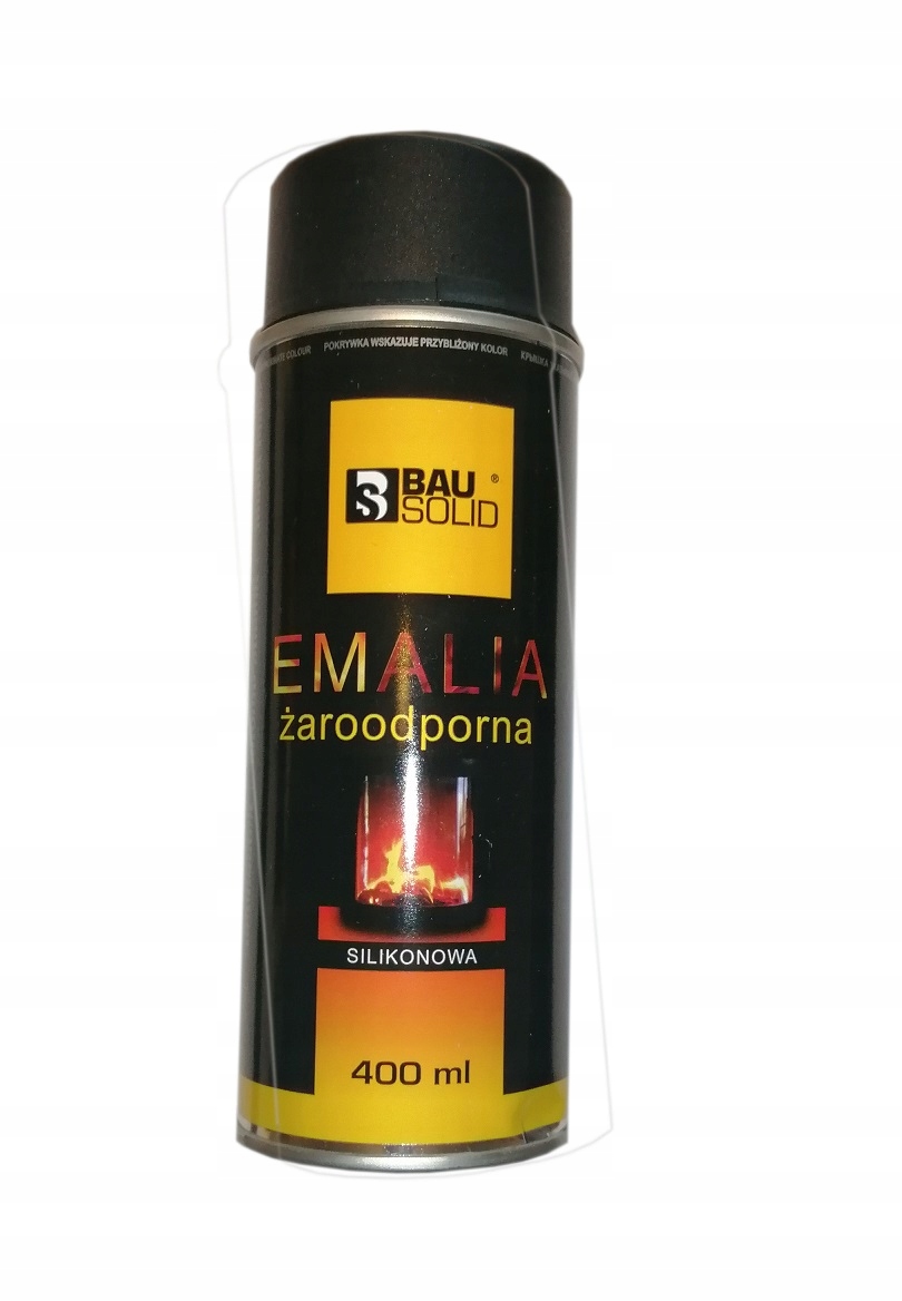 Bausolid Spray 400ML Żaroodp. Czarny