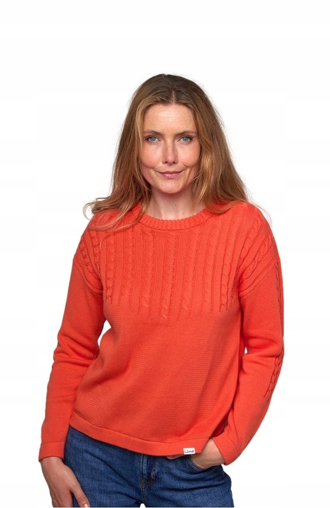 Lind Svetr Pletený Halenka Oranžová L146 44