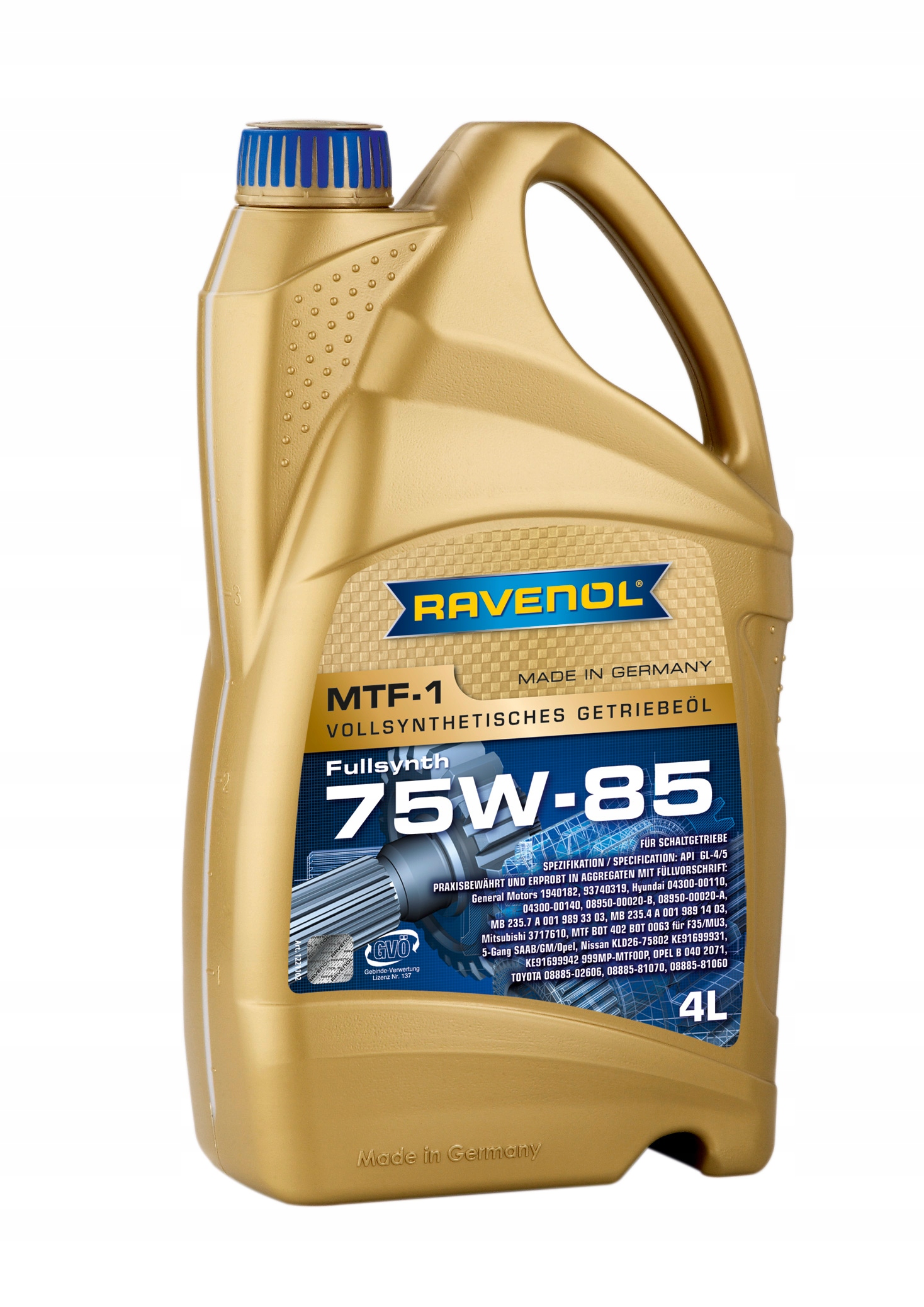OLEJ PRZEKŁADNIOWY MTF-1 75W85 RAVENOL 4L