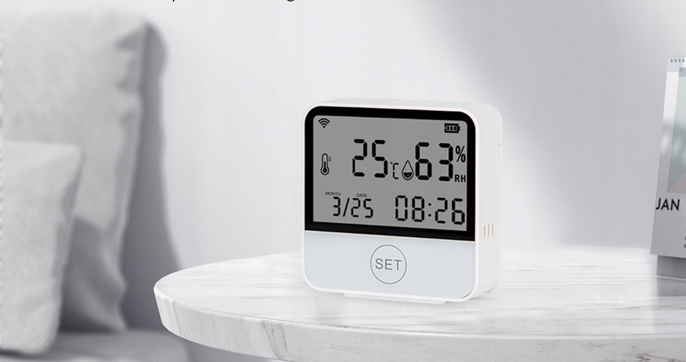 TERMOMETR STACJA POGODOWA POGODY BEZPRZEWODOWA HIGROMETR ZEGAR WIFI TUYA Marka Blow