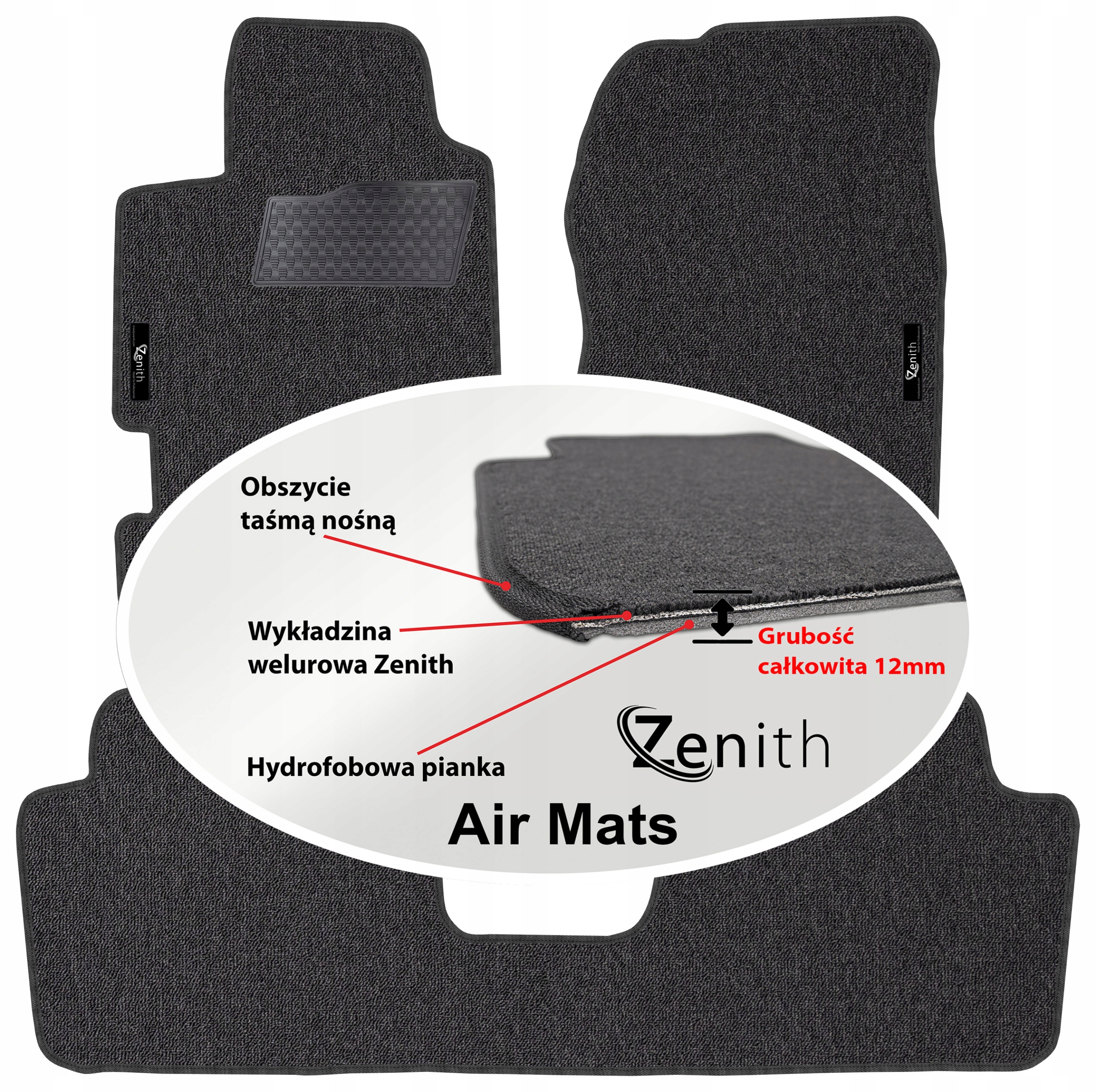 Honda Legend III Sd 1996-2005 Velúrové koberčeky do auta Zenith Air Mats