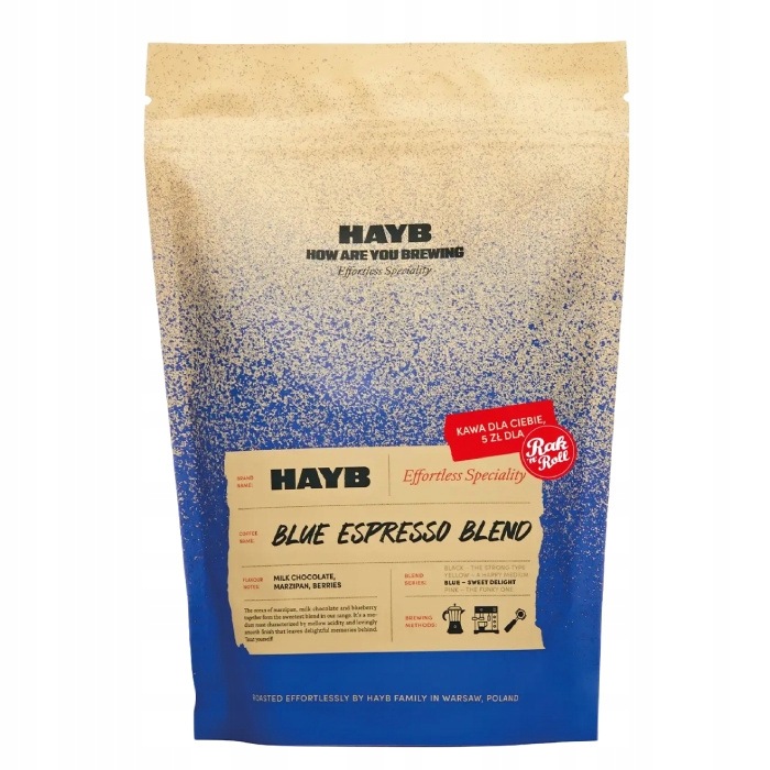 Káva zrnková Rak'n'Roll x Hayb Blue Espresso Blend 1 kg