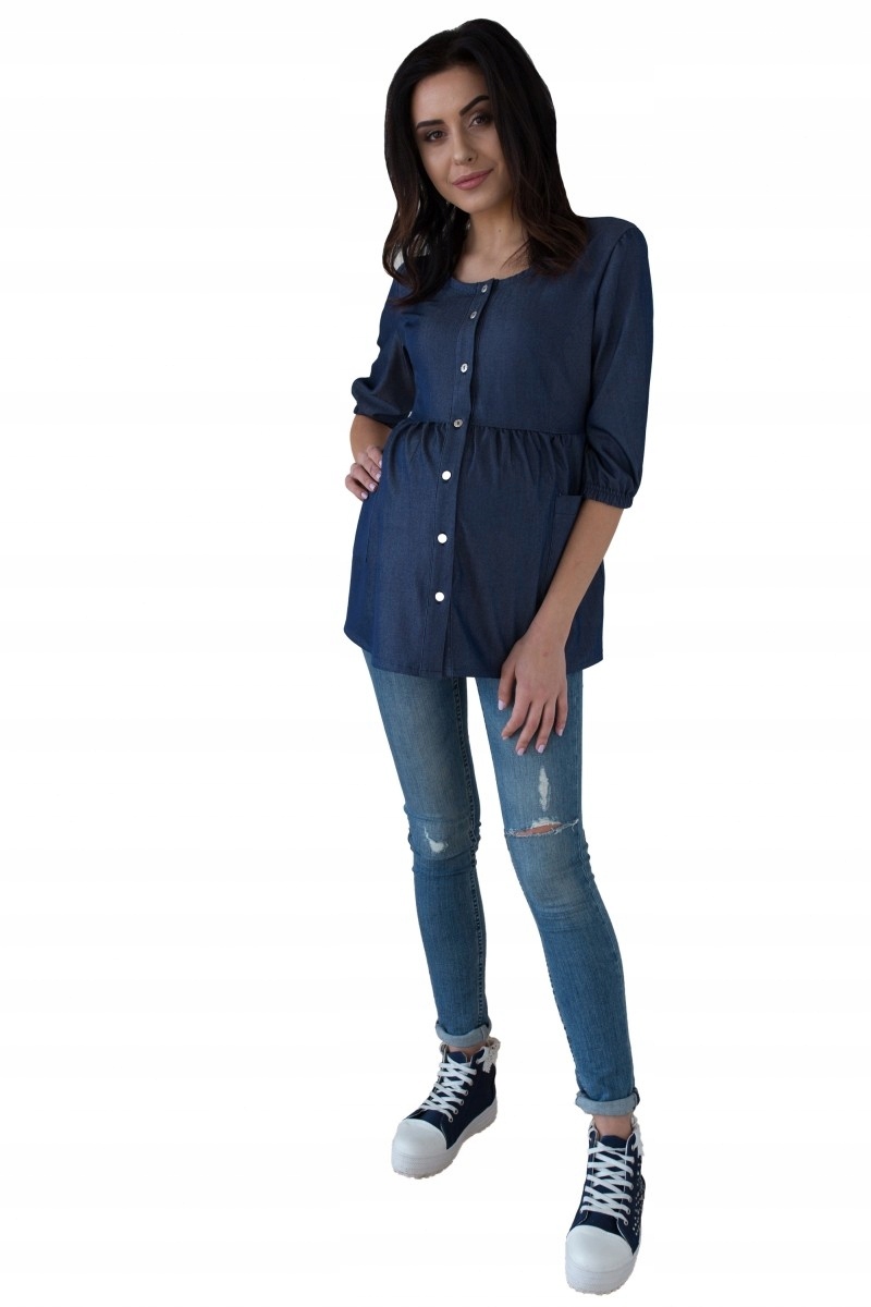 Těhotenská tunika kr. rukáv granát, vel. L