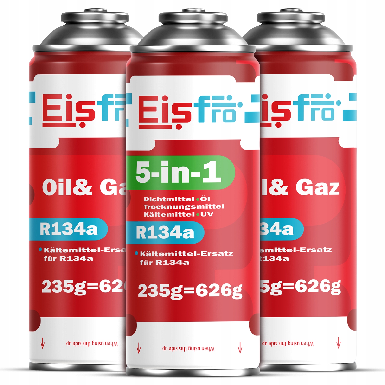 3x Gaz Pro Klimatizace R134a chladivo 2v1 5v1 705g