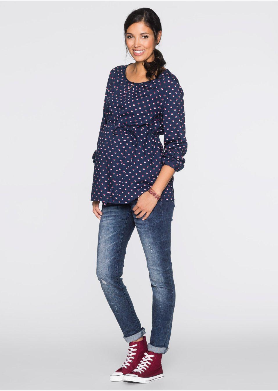 Bonprix 38 CIĄŻOWE SPODNIE JEANS RURKI Rozmiar 38