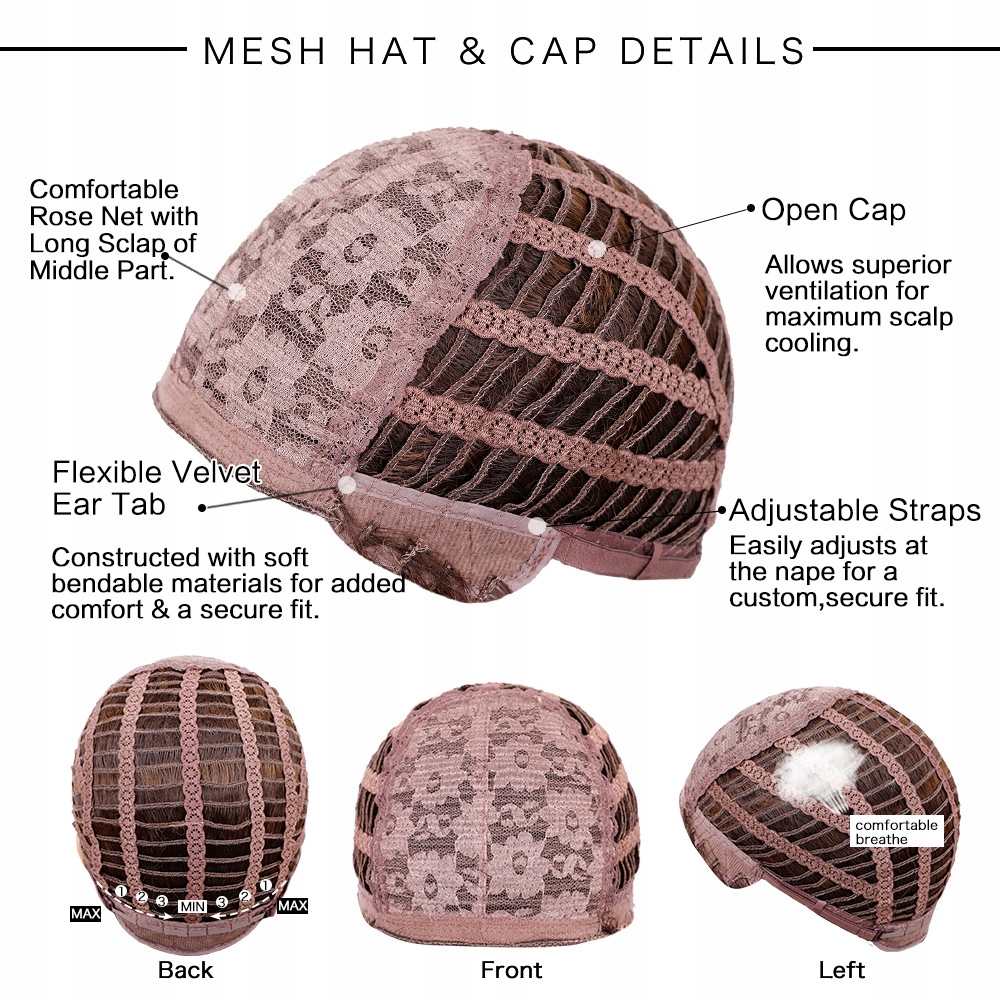 Peruka Blond Ombre Długa Naturalny Postać peruka