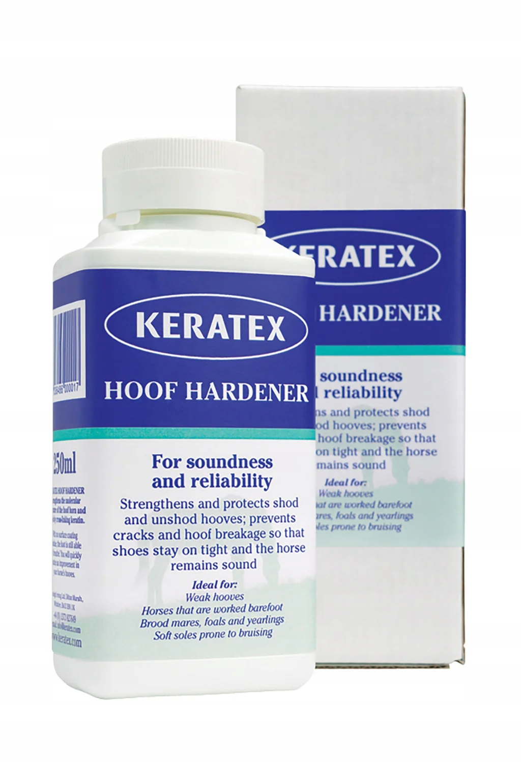 Keratex Hoof Hardener preparat kopyta twarde ochrona dla koni horse 250 ml