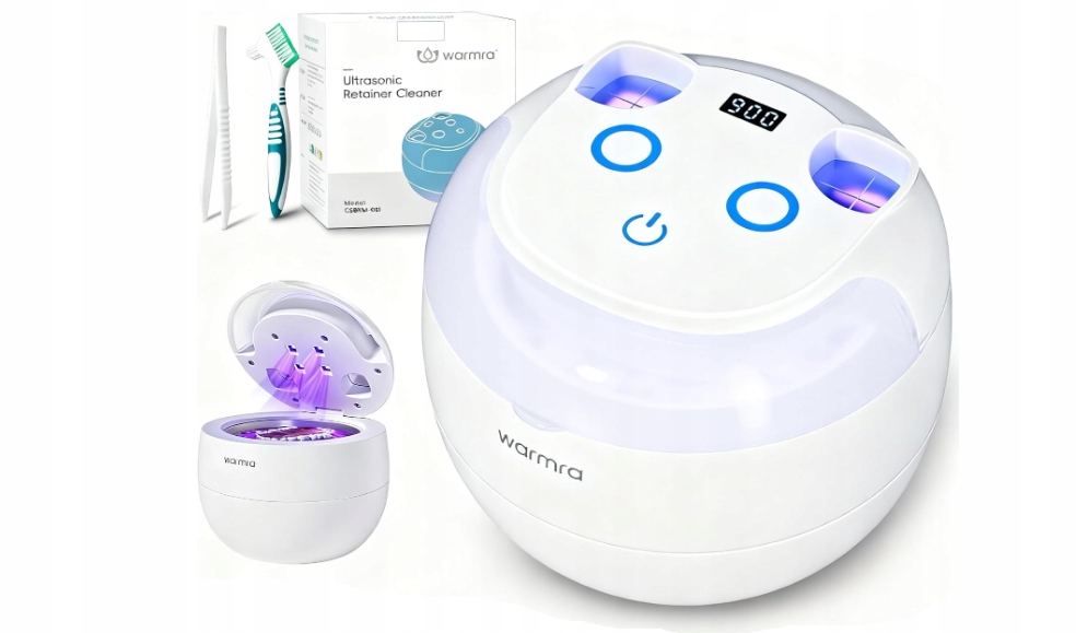 Myjka ultradźwiękowa do protez zębowych, biżuterii, sterylizator 45 kHz