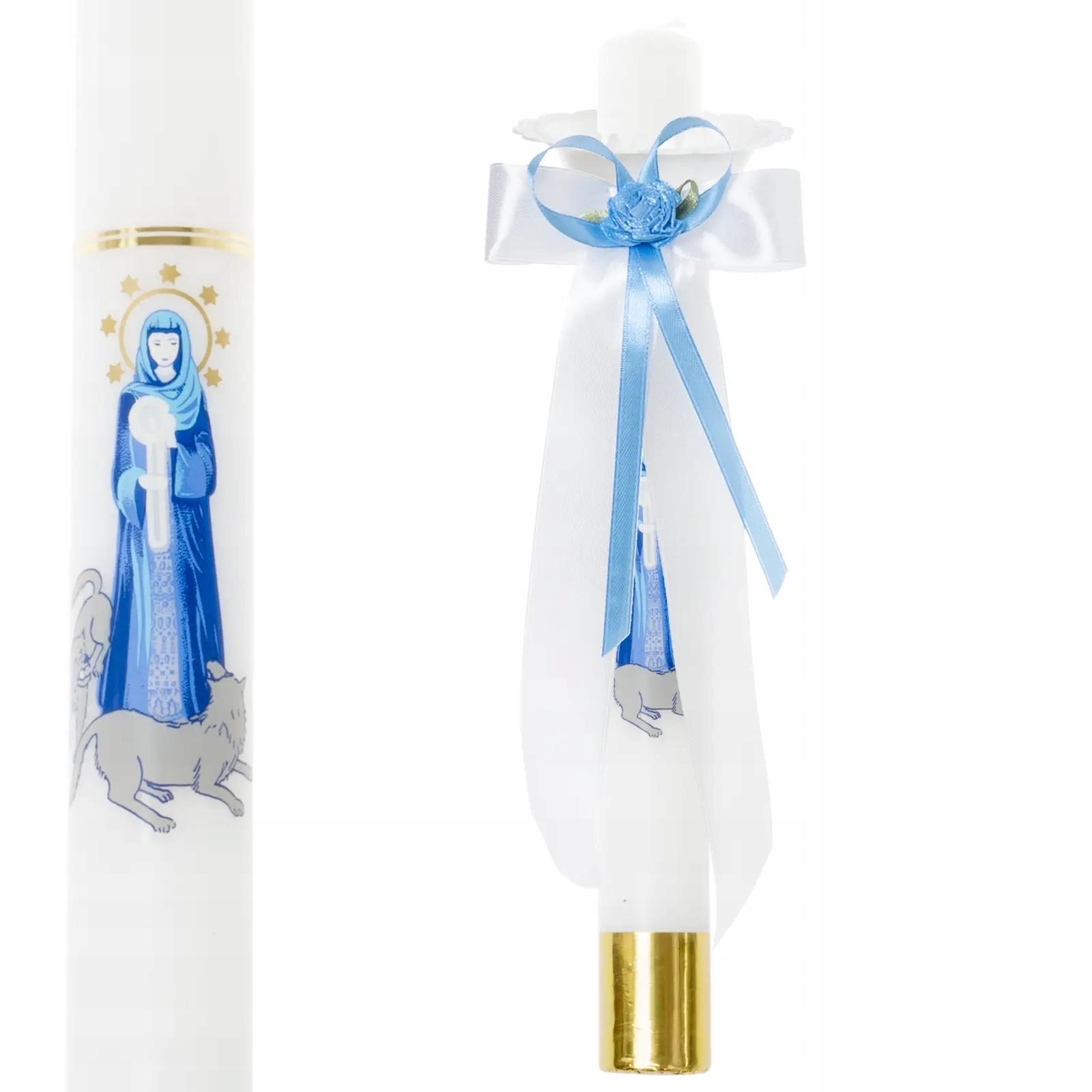 

Świeca Gromnica biała z Mb Gromniczną Ozdoba Okapn