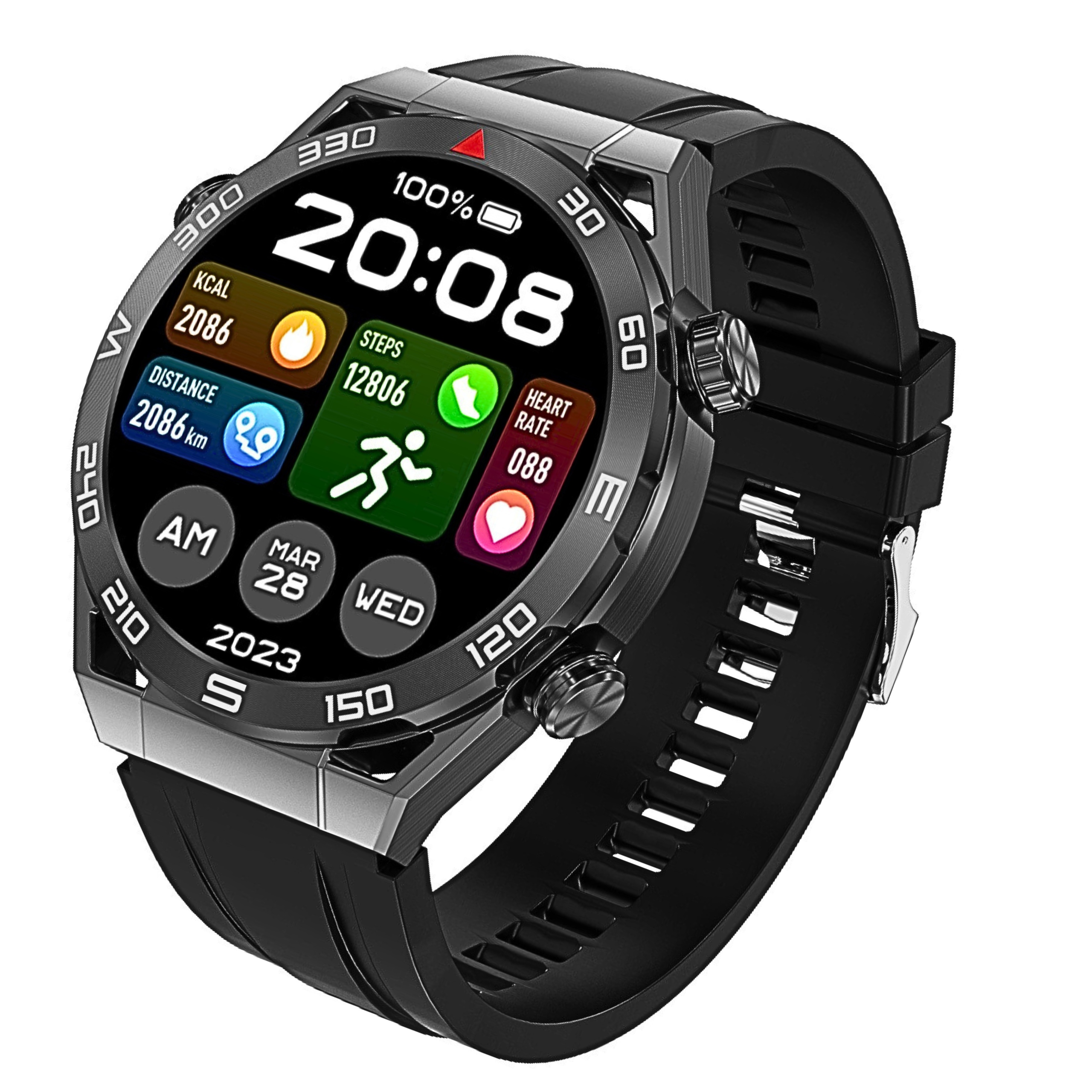 ZEGAREK SMARTWATCH DT ULTRA MATE MENU 360x360 PL WODOODPORNY ROZMOWY PULS Rodzaj smartwatch