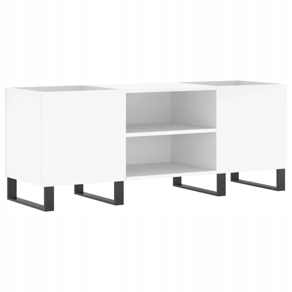 vidaXL Skříňka na Lp desky bílá 121 x 38 x 48 cm kompozitní dřevo