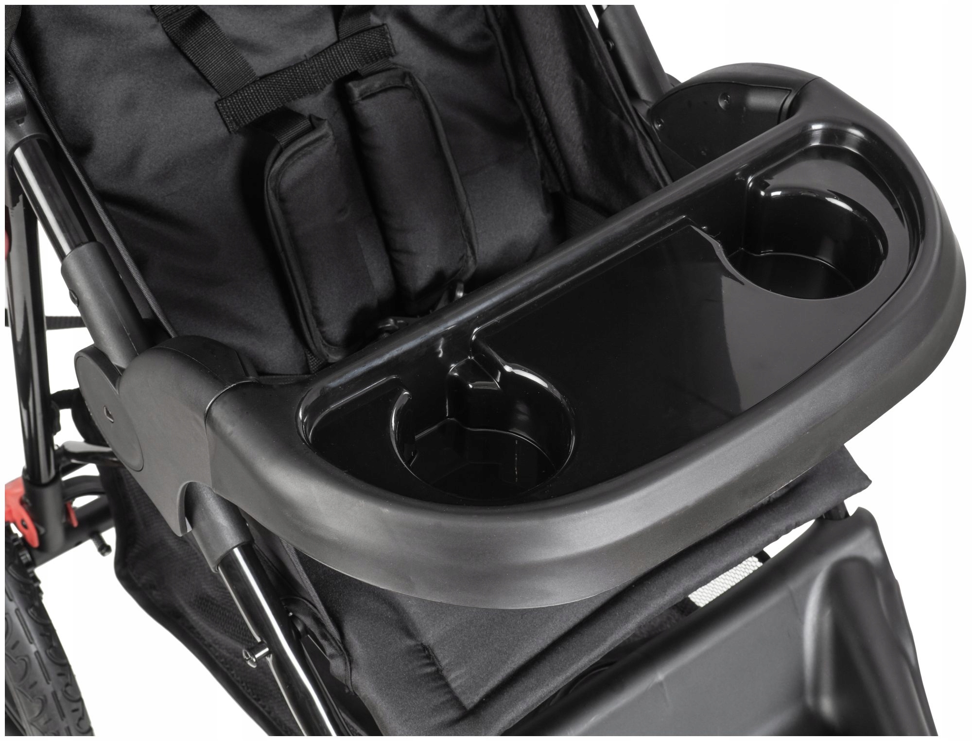 Wózek Spacerowy Biegowy 2w1 Składany Kompaktowy Bezpieczny Pompowane Koła Stelaż Metalowy