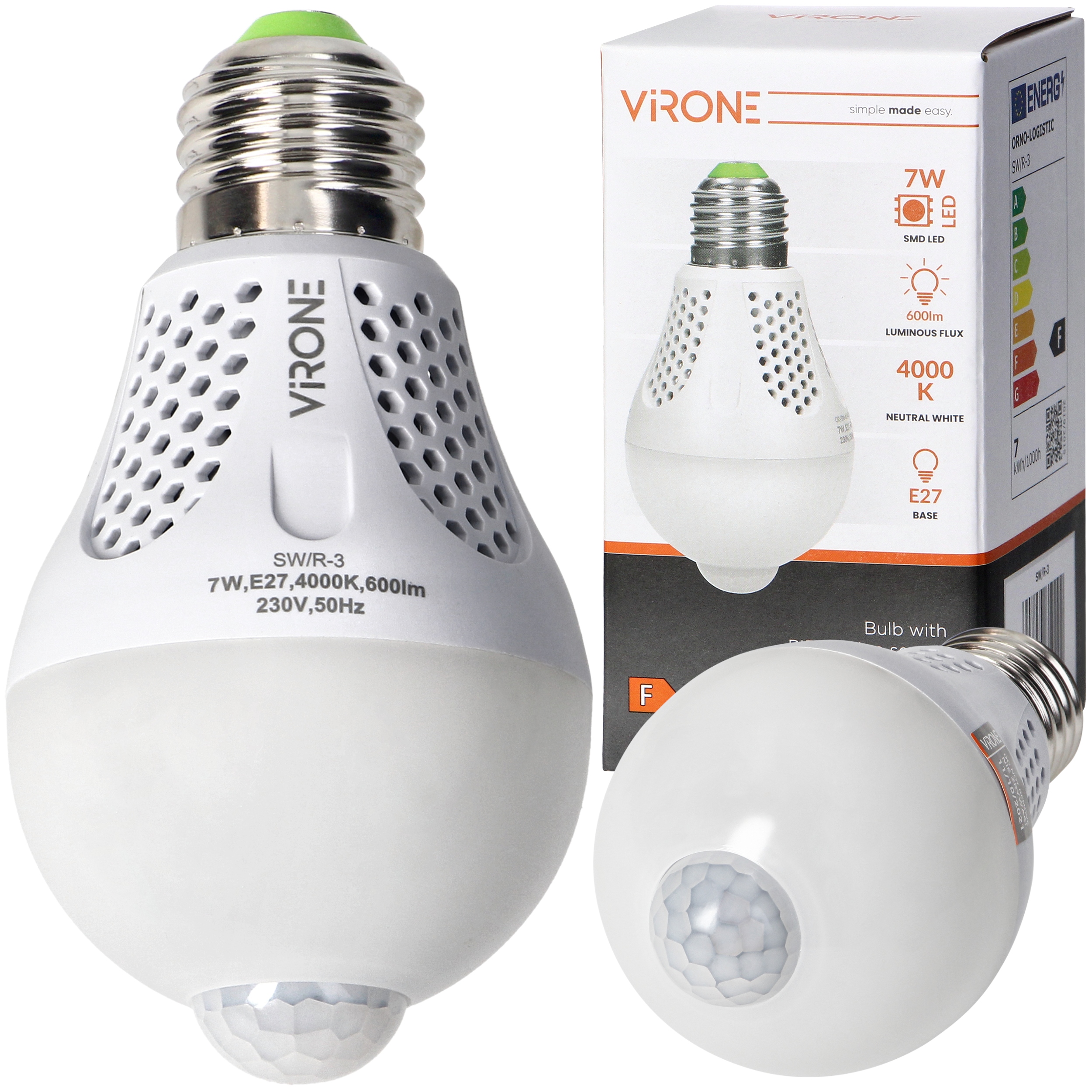 

Żarówka Led Z Czujnikiem Ruchu I Zmierzchu E27 7W