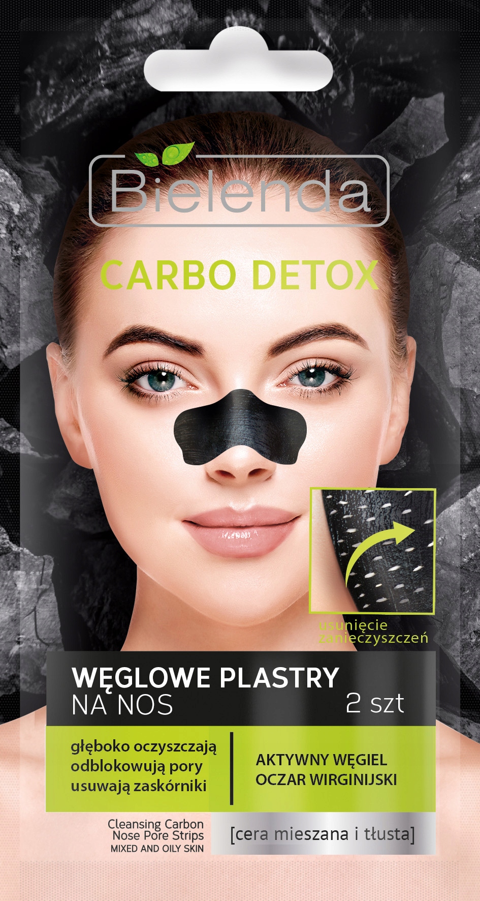 

Bielenda Carbo Detox Węglowe plastry na nos 2szt