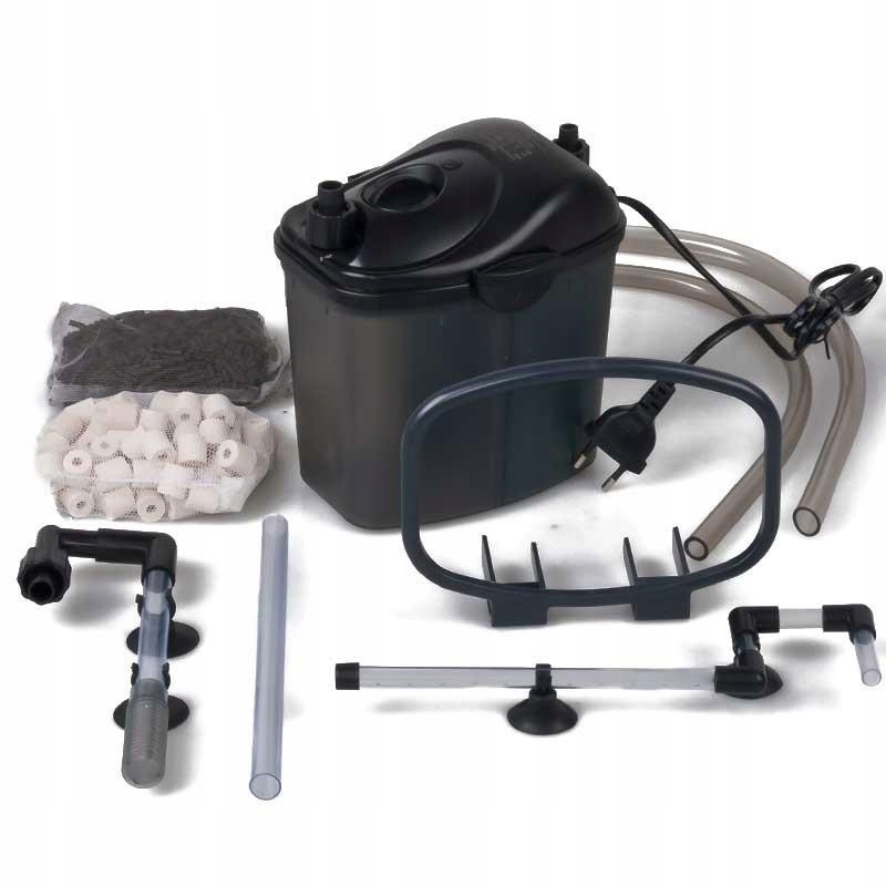 Filtr Zewnętrzny Kubełkowy Do Akwarium 60L 200L/H Cichy Filtr Do Aksolotli