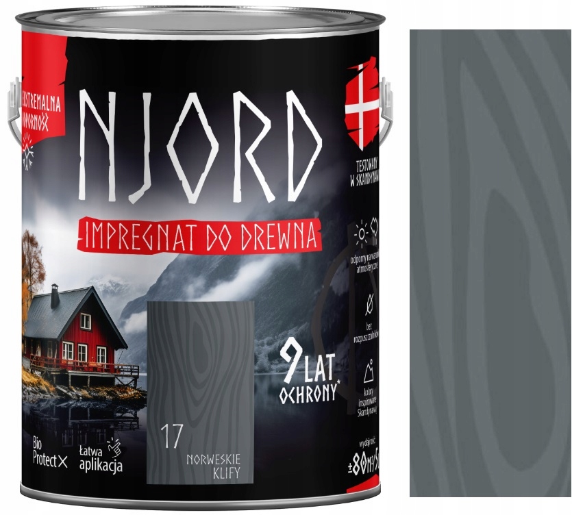 Njord Impregnat Do Drewna Do 9 Lat Ochrony Norweskie Klify 17 5L